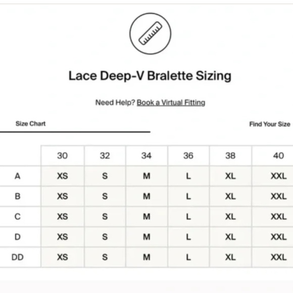 Knix Lace Deep V-neck Bralette Sz L in Honey Peach - Picture 7 of 7